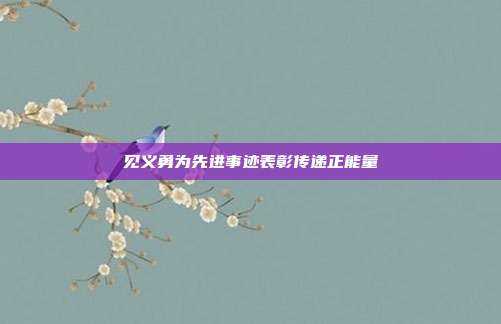 见义勇为先进事迹表彰传递正能量