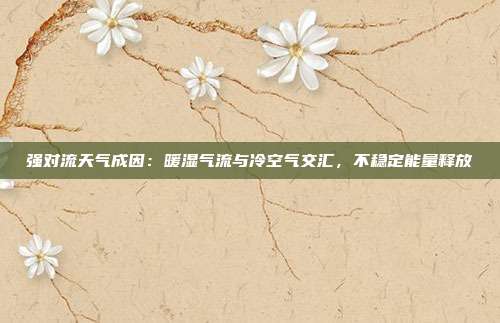 强对流天气成因：暖湿气流与冷空气交汇，不稳定能量释放