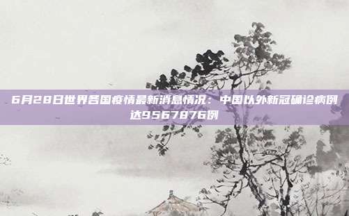 6月28日世界各国疫情最新消息情况：中国以外新冠确诊病例达9567876例