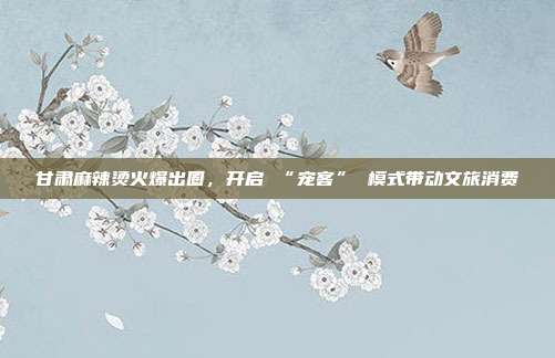 甘肃麻辣烫火爆出圈，开启 “宠客” 模式带动文旅消费