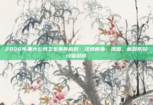 2026年重大公共卫生事件应对:汉坦病毒、流感、新冠防控经验总结