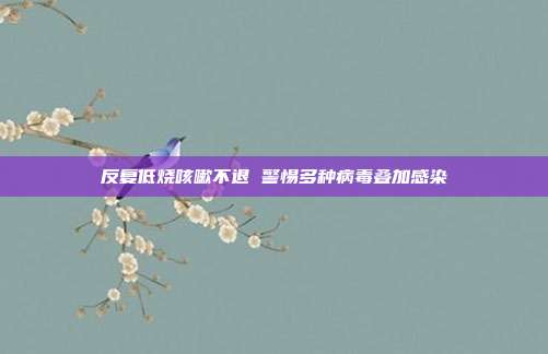 反复低烧咳嗽不退 警惕多种病毒叠加感染