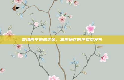 青海西宁流感零星，高原地区防护指南发布