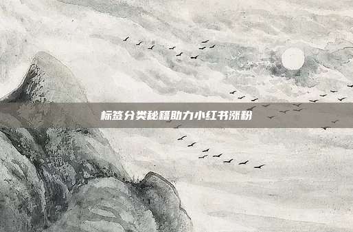 标签分类秘籍助力小红书涨粉