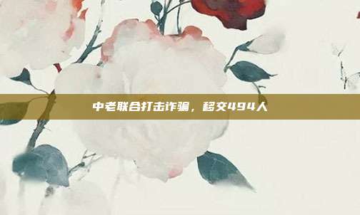 中老联合打击诈骗，移交494人