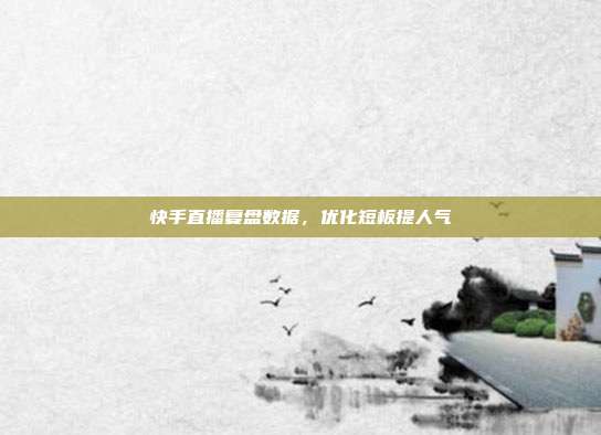 快手直播复盘数据，优化短板提人气