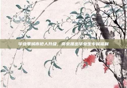 毕业季城市抢人升级,南京推出毕业生专属福利