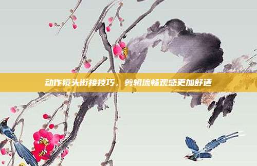 动作镜头衔接技巧,剪辑流畅观感更加舒适