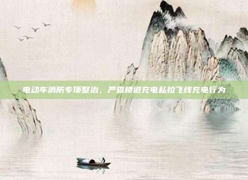 电动车消防专项整治,严查楼道充电私拉飞线充电行为