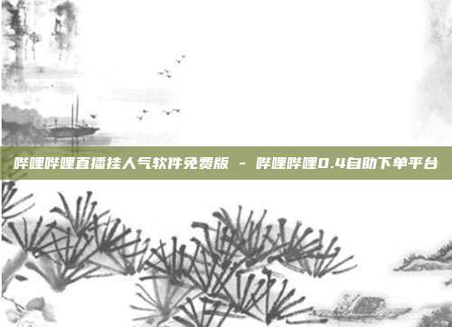 哔哩哔哩直播挂人气软件免费版 - 哔哩哔哩0.4自助下单平台