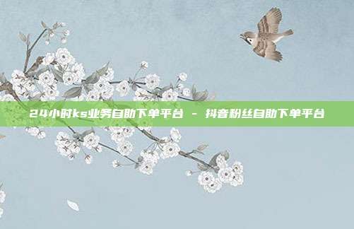 24小时ks业务自助下单平台 - 抖音粉丝自助下单平台