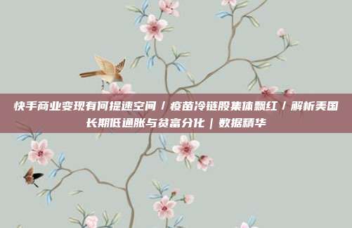 快手商业变现有何提速空间/疫苗冷链股集体飘红/解析美国长期低通胀与贫富分化|数据精华