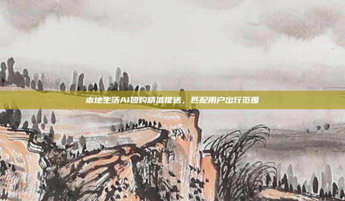 本地生活AI团购精准推送,匹配用户出行范围