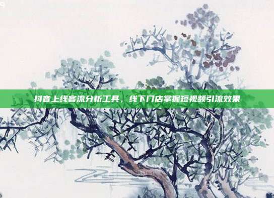 抖音上线客流分析工具，线下门店掌握短视频引流效果