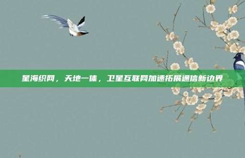 星海织网,天地一体,卫星互联网加速拓展通信新边界