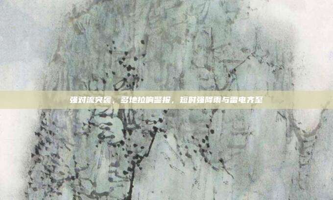 强对流突袭,多地拉响警报,短时强降雨与雷电齐至