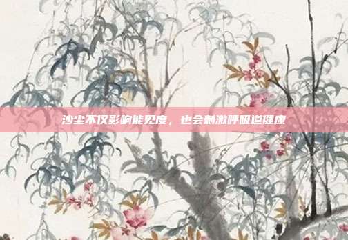 沙尘不仅影响能见度，也会刺激呼吸道健康