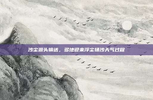 沙尘源头输送，多地迎来浮尘扬沙天气过程