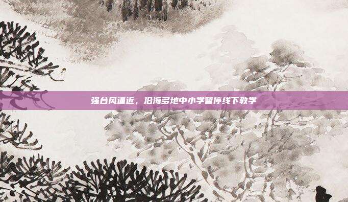 强台风逼近，沿海多地中小学暂停线下教学