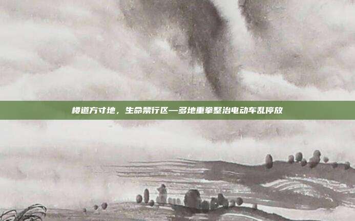 楼道方寸地，生命禁行区—多地重拳整治电动车乱停放