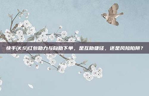 快手(KS)红包助力与自助下单，是互助捷径，还是风险陷阱？