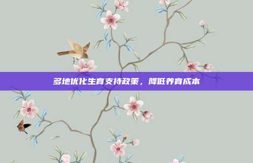多地优化生育支持政策，降低养育成本
